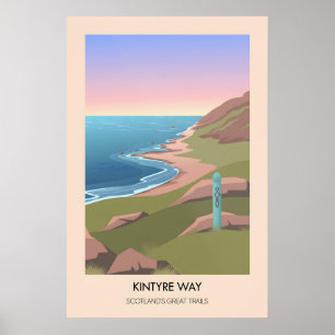 Póster del Kintyre Way Grandes Senderos de Escocia
