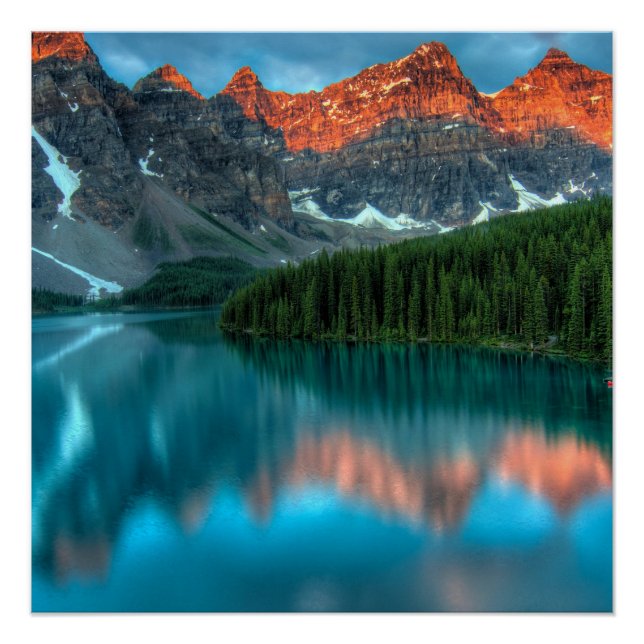 Poster del Lago Blue Gaze Mountain (Anverso)