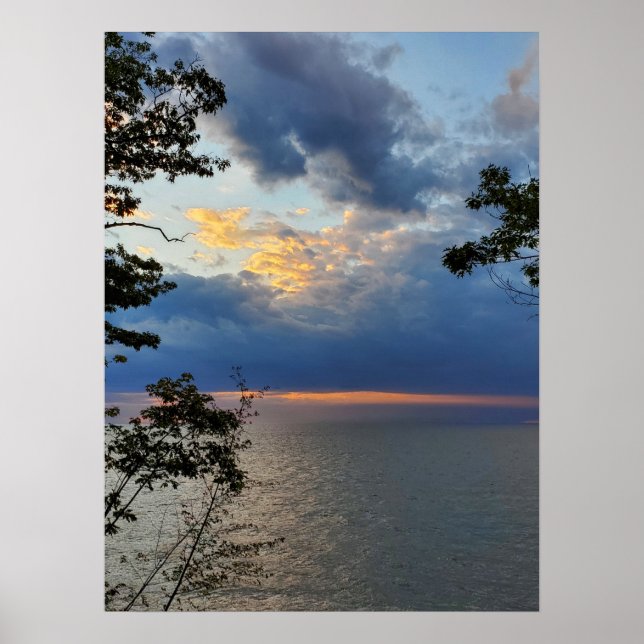 Póster del lago Blue Sky (Frente)