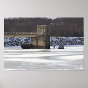 Póster del lago Galena congelado