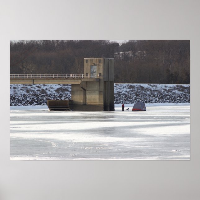 Póster del lago Galena congelado (Frente)