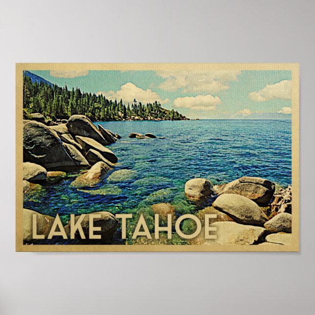 Poster del Lago Tahoe Viaje de Arte (Frente)
