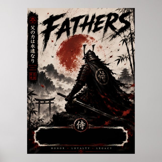 Póster del Legado de Padres Samurái (Frente)