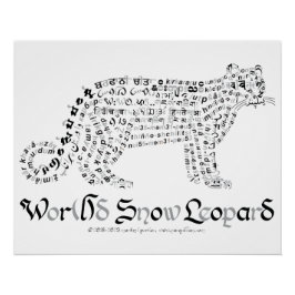 Poster del Leopardo de las Nieves en el Mundo Mund