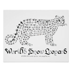Poster del Leopardo de las Nieves en el Mundo Mund