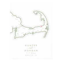 Póster del Libro de Invitados de Boda del Ocean Ed