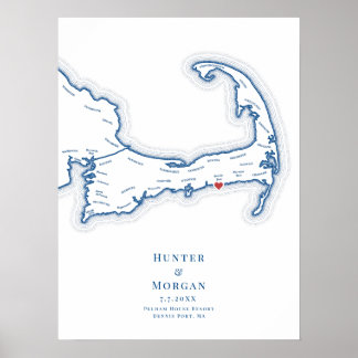 Póster del Libro de Invitados de Boda del Resort P