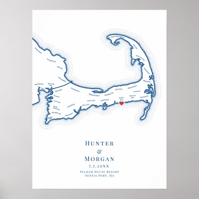 Póster del Libro de Invitados de Boda del Resort P (Frente)