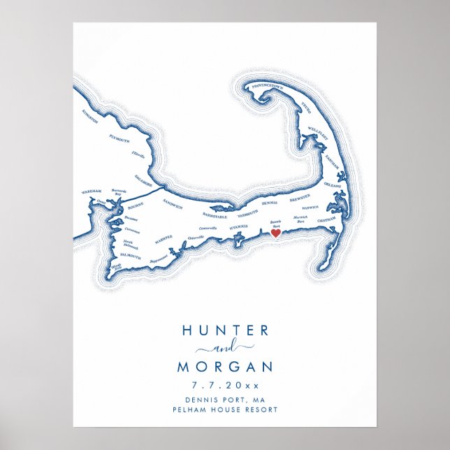 Póster del Libro de Invitados de la Boda del Resor (Frente)
