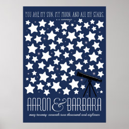 Poster del libro de visitas All My Stars Custom We