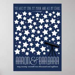 Poster del libro de visitas All My Stars Custom We