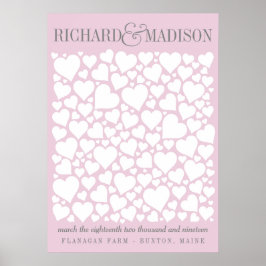 Poster del libro de visitas del boda - ELIJA SU CO