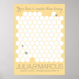 Poster del libro de visitas Sweet Honey Bee - ELIG