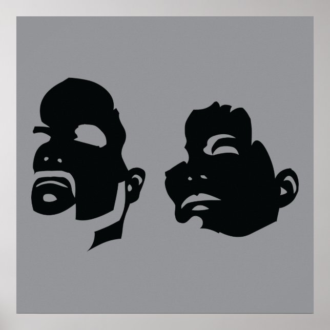 Póster del logotipo de BerkhouseSnyder Heads Up (Frente)