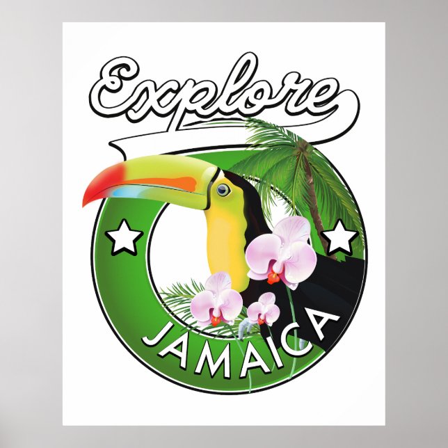 Póster del logotipo de Explorar las Bahamas (Frente)