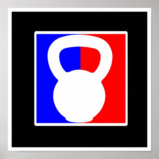 Poster del logotipo de Kettlebell Pro - Impresión  (Frente)