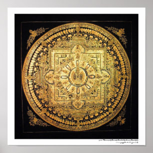 Póster del Mandala de Avalokiteshvara de mil brazo