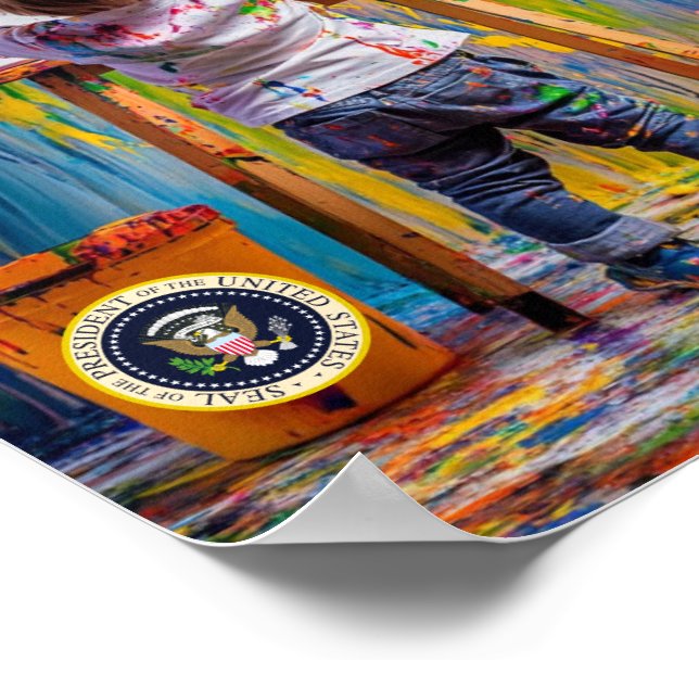 Póster del mapa de la misión en Oriente Medio (Esquina)