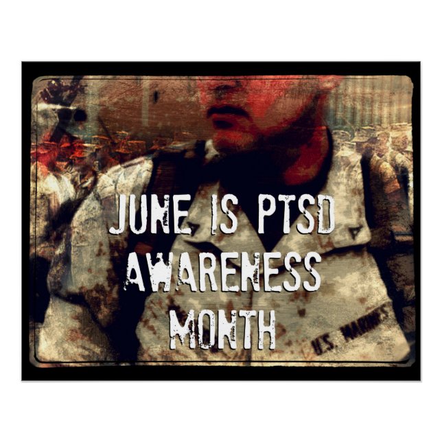 Póster del Mes de Conciencia del TEPT de Junio (Anverso)