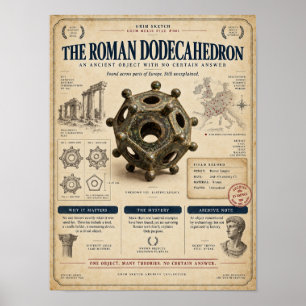 Póster del Misterio Arqueológico del Dodecaedro Ro