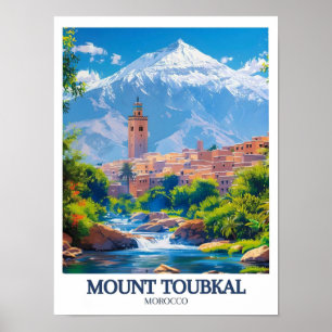 Póster del Monte Toubkal - Póster de las Montañas 