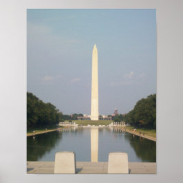 Póster del Monumento a Washington y la Piscina Ref