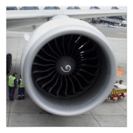 Poster del motor de reacción 20"x20"