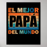 Póster Del Mundo Para Dia Del Padre<br><div class="desc">Del Mundo Para Dia Del Padre Vintage Retro Father's Day</div>