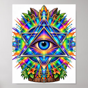 Póster del Ojo Chevron Azure