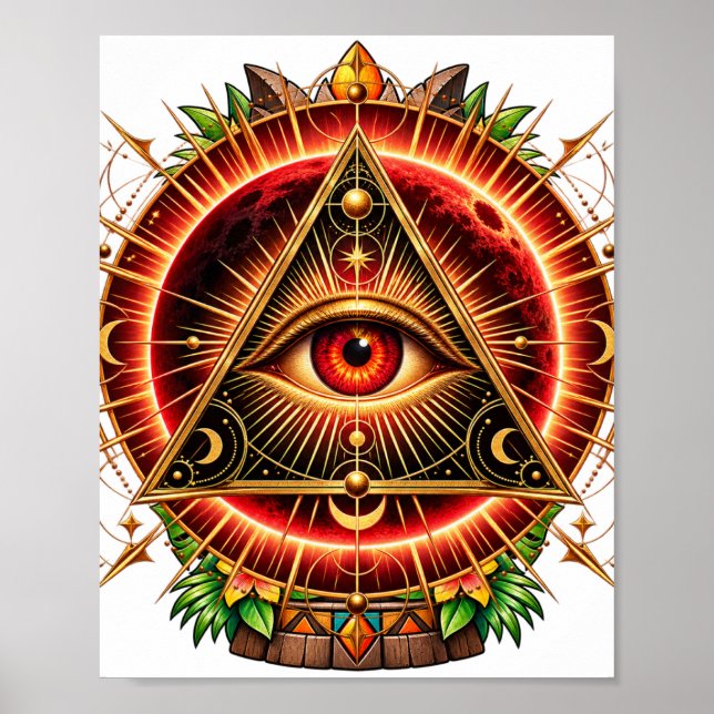 Póster del Ojo de Ascuas Solares (Frente)
