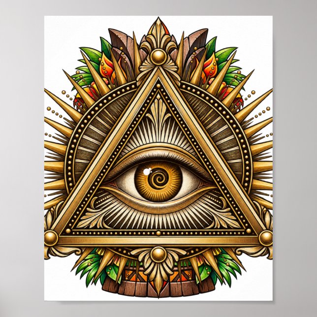 Póster del Ojo de Oro Antiguo (Frente)