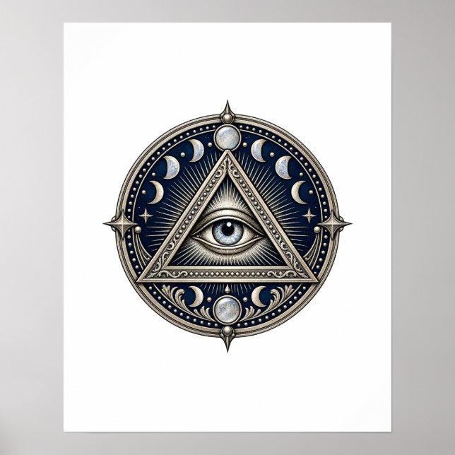 Póster del Ojo de Plata Lunar (Frente)