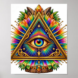 Póster del Ojo del Sol de Cobalto
