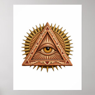 Póster del Ojo del Sol de Terracota