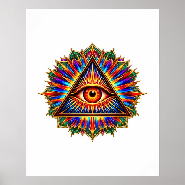 Póster del Ojo del Sol Rubí (Frente)