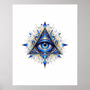 Póster del Ojo Zafiro de Medianoche