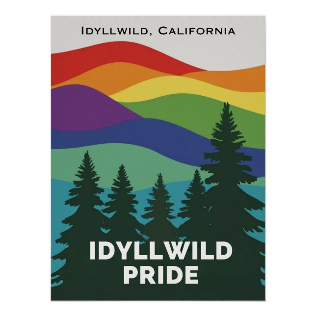 Poster del Orgullo Idyllwild (Anverso)