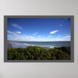 Póster del paisaje acuático de la playa de Rhode I