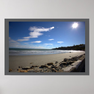 Póster del paisaje acuático de la playa de Rhode I