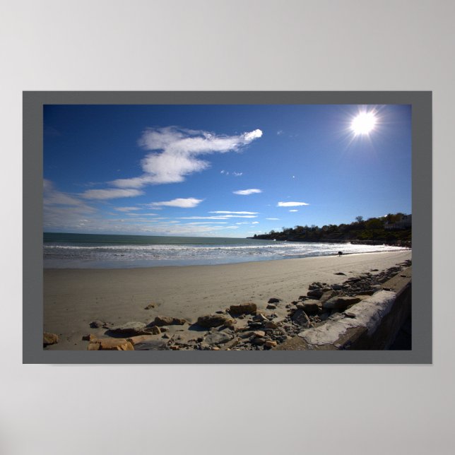 Póster del paisaje acuático de la playa de Rhode I (Frente)