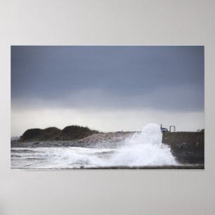 Póster del paisaje acuático de Rhode Island