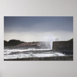Póster del paisaje acuático de Rhode Island
