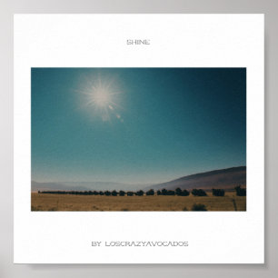 Póster del paisaje matutino de Sudáfrica brillante