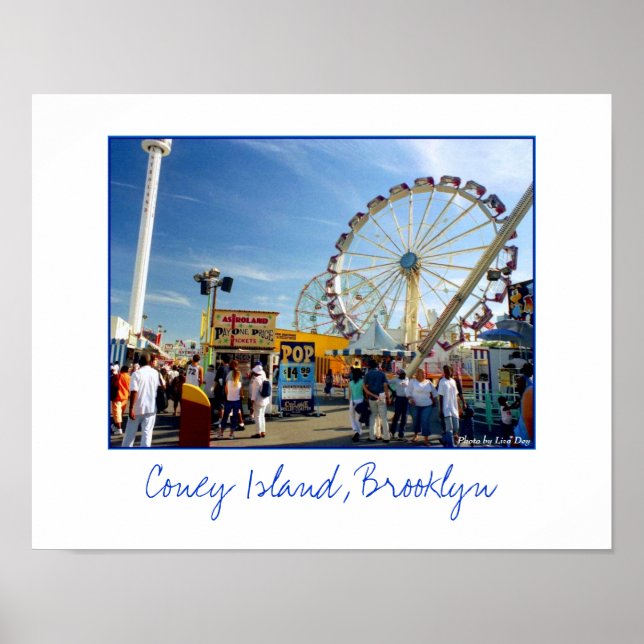 Póster del parque de diversiones Astroland (Frente)