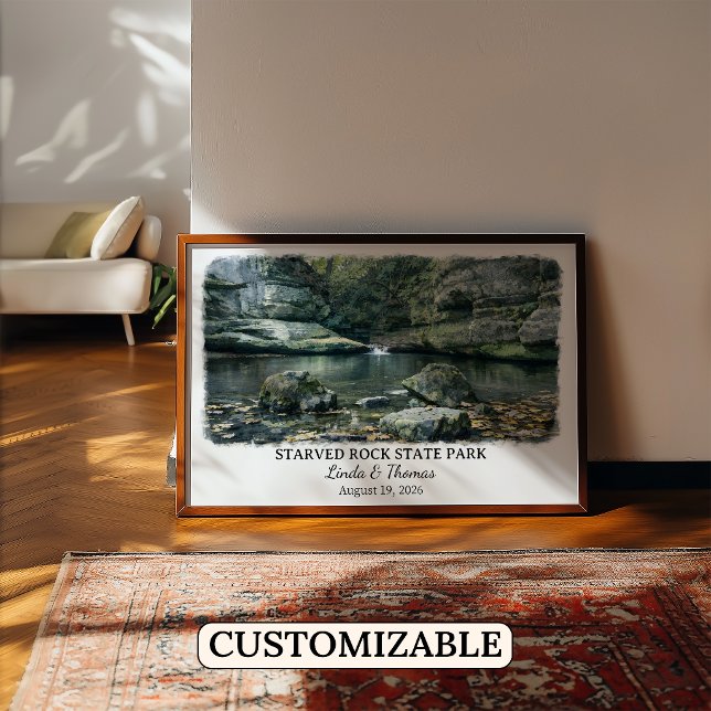 Póster del Parque Estatal Starved Rock Illinois, A (Subido por el creador)