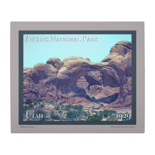 Poster del Parque Nacional Arches (Anverso)