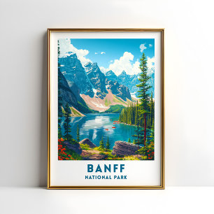 Póster del Parque Nacional Banff de Canadá