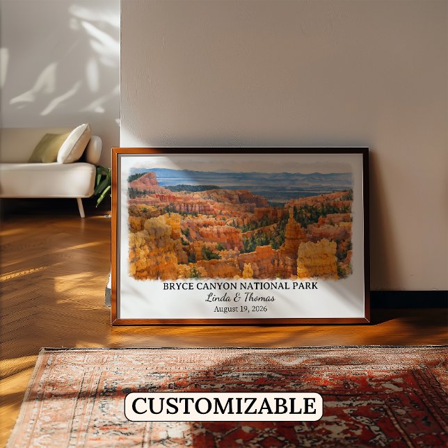 Póster del Parque Nacional Bryce Canyon Utah, Acua (Subido por el creador)