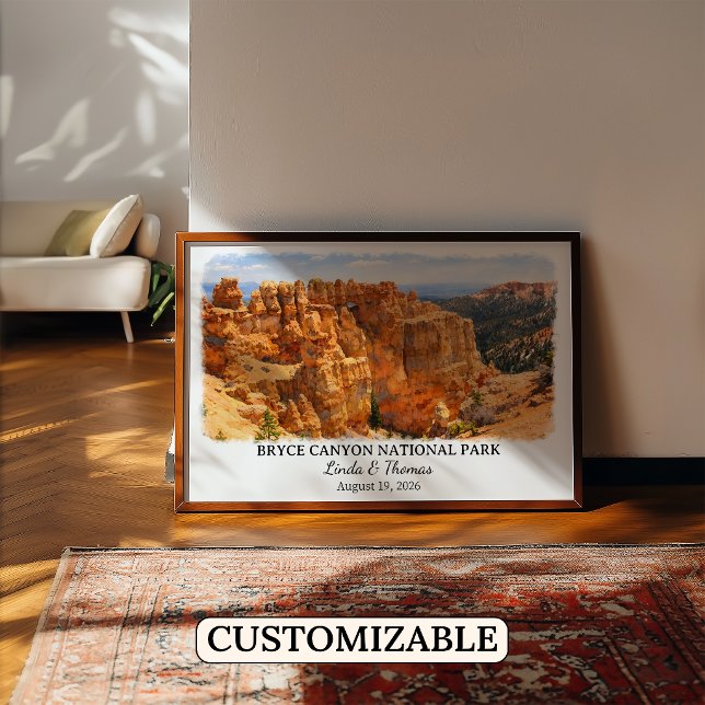 Póster del Parque Nacional Bryce Canyon Utah, Acua (Subido por el creador)