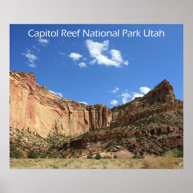 Póster del Parque Nacional Capitol Reef (Frente)